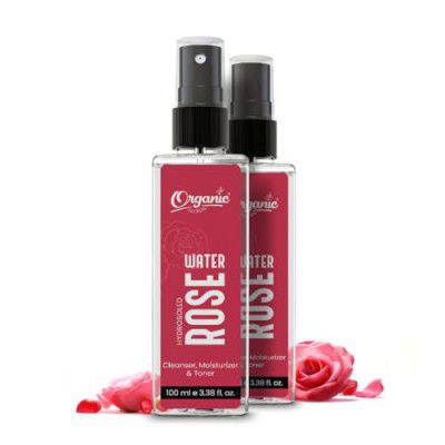 Organic needs Rose water 200 ml (100ml x 2), gulab jal, rose water spray for face.