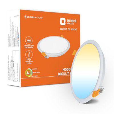 Orient Electric 12W 3-in-1 Recessed LED Panel light|1200 Lumens | Pack of 1