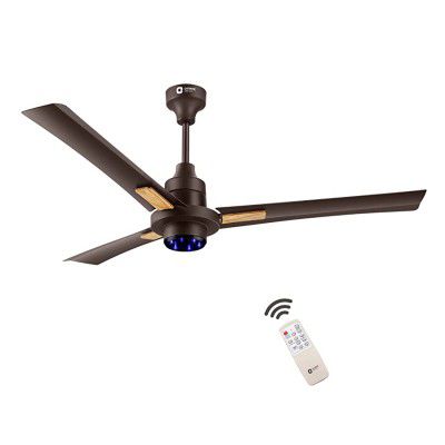 Orient Electric I-Tome Plus BLDC Motor 1200mm, 28W Energy Saving Ceiling Fan with Remote| 3 Year On-Site Warranty | 5 Star Rated (Smoke Brown, Pack of 1)