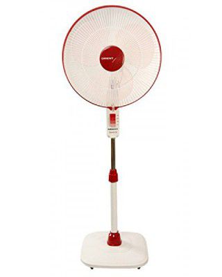 ORIENT Electric Pedestal Fan-32 with Easy Wheels, (White, 400mm-16)