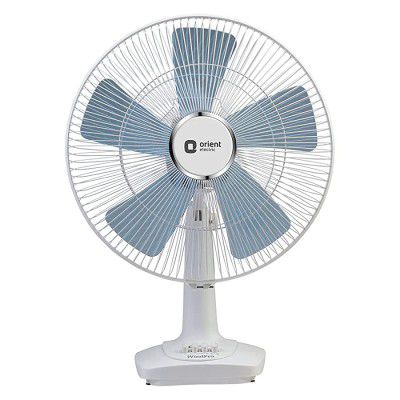 Orient Electric Wind Pro Desk-60 400mm Table Fan (White/Blue Tint)