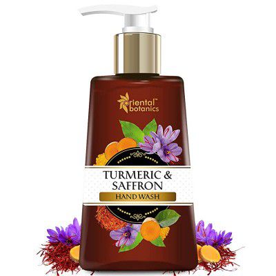 Oriental Botanics Turmeric & Saffron Hand Wash - With Neem, Shea Butter, 250 ml