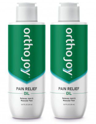 OrthoJoy Pain Relief Oil | Relieves Joint & Muscular Pain | Knee Pain | Quick & Long-lasting Relief with the Goodness of Ayurvedic Herbs - 20ml+20ml