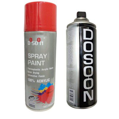 Oshotto Multipurpose 100% Acrylic Colour Spray Paint Can for Cars and Bikes (Orange Red 400ml)