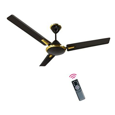 OTTOMATE Zen Connect Pro Smart BLDC with Remote 3 Blade 1200 MM High Speed Ceiling fan (Midnight Black, Pack of 1)