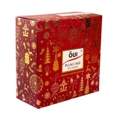 OUI Rich Plum Cake I Gift Pack I Contains Egg I 250g