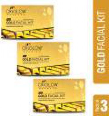 OXYGLOW Gold Facial Kit for Instant Bright & Glowing Skin  (3 x 50 g)