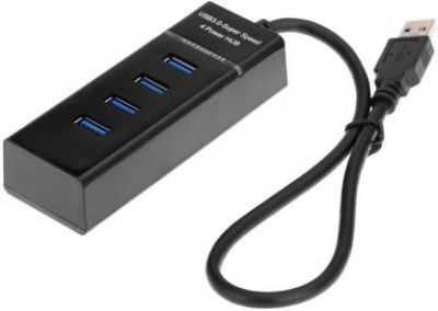 OXYURA USB 3.0 4 PORTS HUB USB Adapter  (Black)