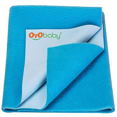 OYO BABY Waterproof Quick Dry Sheet for Baby| Bed Pad | Baby Bed Protector Sheet for Toddler Children (Small (50cm x 70cm), Firoza)