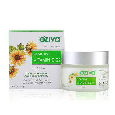 OZiva Vitamin E122 Night Gel | Normal, Oily, Combination Skin 50 g