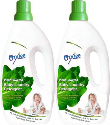 Ozxiee Baby Laundry Liquid Detergent( 1L)Pack of two Fresh Liquid Detergent (2000 ml)