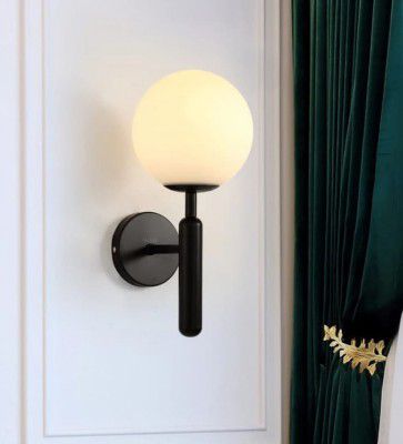 Palermo Black Metal & Glass Wall Sconces