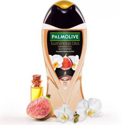 PALMOLIVE White Orchid & Fig Oil Luminous Oils Rejuvenating, Nourishing Body Wash  (250 ml)