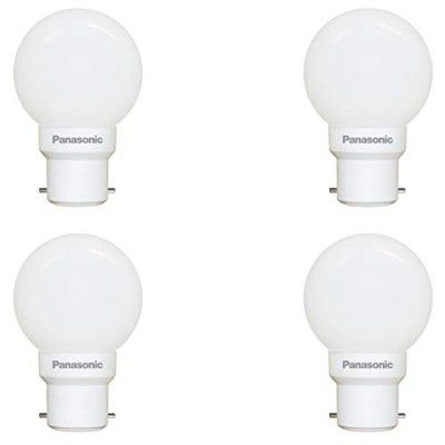 Panasonic 0.5 W B22 LED White Night Light Bulb, Pack of 4, (92853WH-pk4)