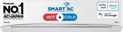 Panasonic 1.5 Ton 3 Star Hot and Cold Split Inverter AC with Wi-fi Connect (CS-KZ18YKYF/CU-KZ18YKYF)