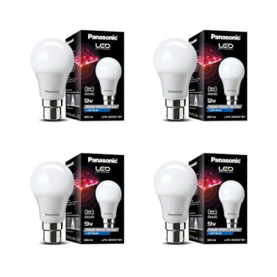 Panasonic 9 Watt Motion Sensor LED Bulb for Home with 3 Mtr Radius Sensor Area, Auto Off After 15 Sec Comes with 25000 BH Life and 1 Yr Warranty (PK4)