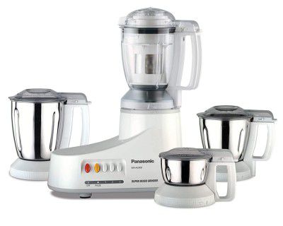 Panasonic AC MX-AC400 550-Watt Super Mixer Grinder (White)