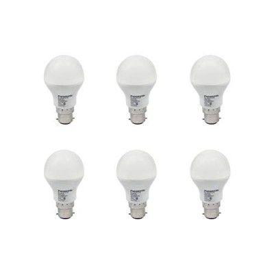 Panasonic B22 LED Cool Day Light Bulb (9W) - Pack of 6