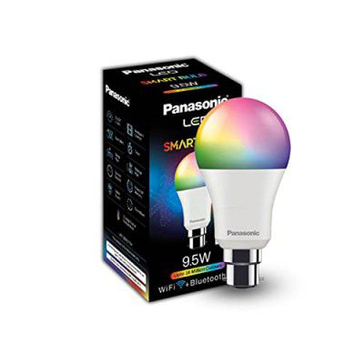 Panasonic LED 9.5W 5CH Smart Bulb works with Alexa and Google Home (Wifi + Bluetooth), 16 Millions B22 Smart Bulb (Multicolor)