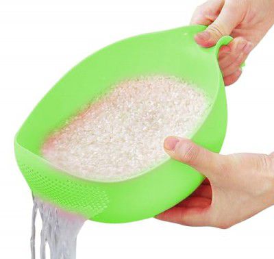 PANCA Multi-Purpose Strainer or Washer Bowl for Rice Fruits & Vegetable Rice Bowl