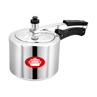 Pannikin Aluminium Inner Lid Pressure Cooker 3 Litres (Silver)