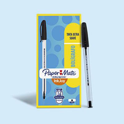 PAPER MATE INKJOY 100ST Ball Pen 12x Black