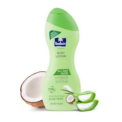 Parachute Advansed All Day Aloe Lotion, 100% Natural Moisturisers, 400ml