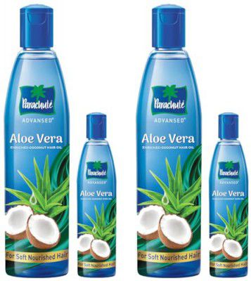 Parachute Advansed Aloe Vera Enriched Coconut Hair Oil, 250ml + 75ml | For Soft, Strong Hair (Pack of 2)