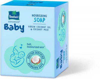 Parachute Advansed Baby Nourishing Soap for new born Virgin Coconut Oil &Coconut Milk for soft skin (3 x 75 g)