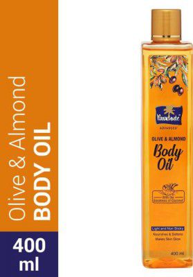 Parachute Advansed Body Oil Olive & Almond, For Nourished Glowing Skin (400 ml)