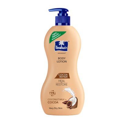 Parachute Advansed Cocoa repair Body Lotion with Pure Coconut Milk & Cocoa butter, 100% Natural Moisturiser, 400ml