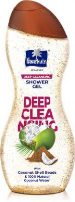 Parachute Advansed Deep Cleansing Shower Gel with Coconut Shell Beads & Coconut Water, Soap Free (250 ml)