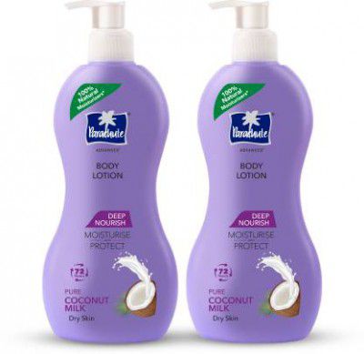 Parachute Advansed Deep Nourish Body Lotion for Women & Men, 100% Natural, 72h Moisturisation (800 ml)