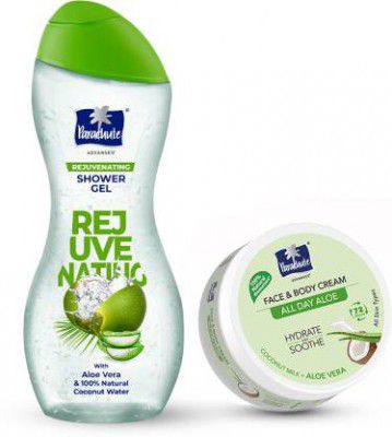 Parachute Advansed Skin Loving Summer Duo, Rejuvenating Shower Gel & Hydrating Coconut Water Gel  (2 Items in the set)