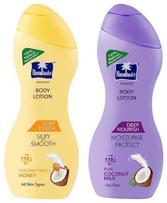 Parachute Advansed Soft Touch Body Lotion for Women & Men, All Skin types, 250ml & Parachute Advansed Deep Nourish Body Lotion for Women & Men, Dry Skin, 250ml