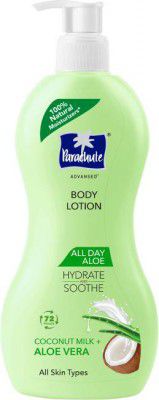 Parachute All Day Aloe Body Lotion for Women & Men, 100% Natural, 72h Moisturisation  (400 ml)