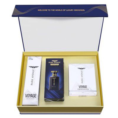 Park Avenue Eau De Perfume Premium Gift Kit for Men 270 ml Set of 3 | Ideal Rakshabandhan Day Gift for Men