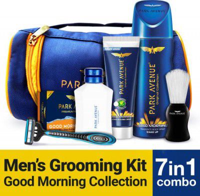 PARK AVENUE Good Morning Grooming Kit for Men  (7 Items in the set)