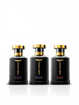 Park Avenue Men Set of 3 Eau de Parfums - Euphoria + Conquer + Harmony - 50ml