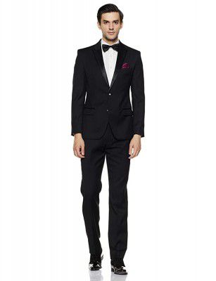 Park Avenue Mens Rayon Peak Lapel Suit