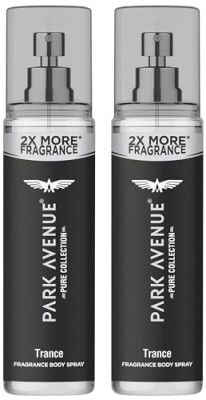 Park Avenue Pure Collection Trance Fragrance Body Spray for Men, 135ml (Pack of 2)