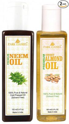 Park Daniel Premium Neem oil and Almond oil combo of 2 bottles of 100 ml (200ml)