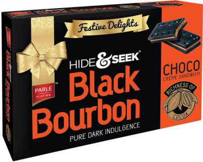 PARLE Hide and Seek Black Bourbon Choco Cream Sandwich  (300 g)