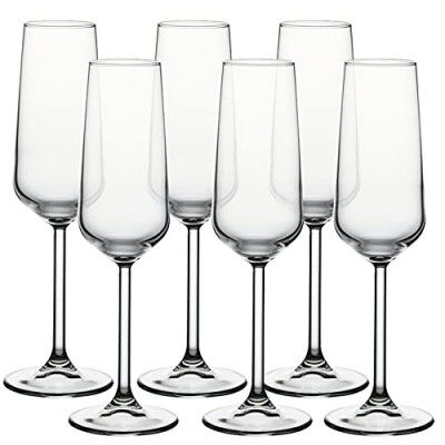 Pasabahce Allegra Wine/Liqueur Glass 195 ml 6 Pcs Set (Champagne Flute)