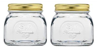 Pasabahce Homemade Jar with Metal Lid, 300ml,Set of 2