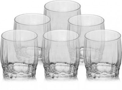 PASABAHCE (Pack of 6) 216876 Glass Set Whisky Glass (360 ml, Glass, Clear)