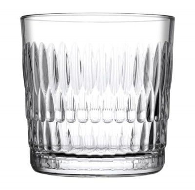 Pasabahce Rain Glass Whisky Glass from House of Pasabahce The Original Pasabahce from Turkey, Transparent Rain Whisky Glass Set, 300 ml in Set of 6 Pcs, Perfect fit for Whisky/Juice.