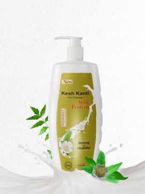 Patanjali Kesh Kanti Milk Protein Hair Cleanser for Silky & Shiny Hair - 650ml