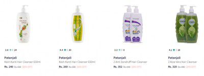 Upto 70% Off on Patanjali Shampoo