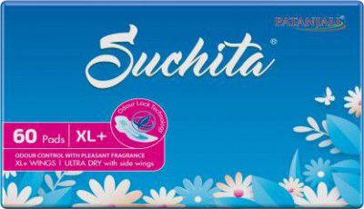 PATANJALI Suchita XL+ Ultra Dry 320 mm Sanitary Pad (Pack of 60)